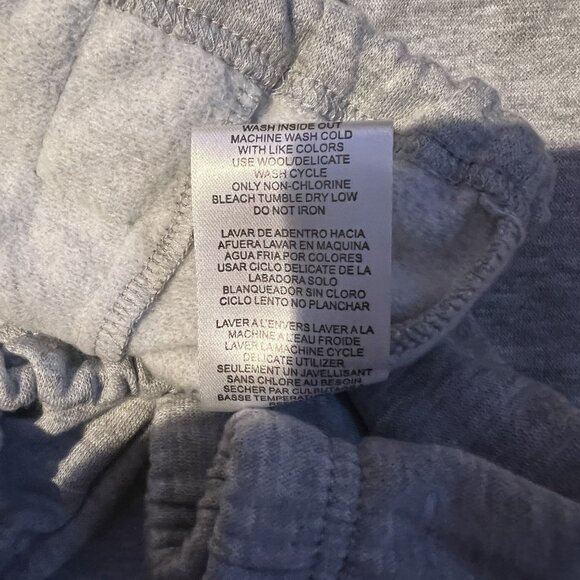 NWOT Disney Mickey Mouse Gray Zip-Up Hoodie W Sherpa Lining & Embroidered Logo - Picture 4 of 10